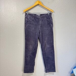 Croft & Barrow Black Corduroy Pants Women’s 8P Petite Stretch